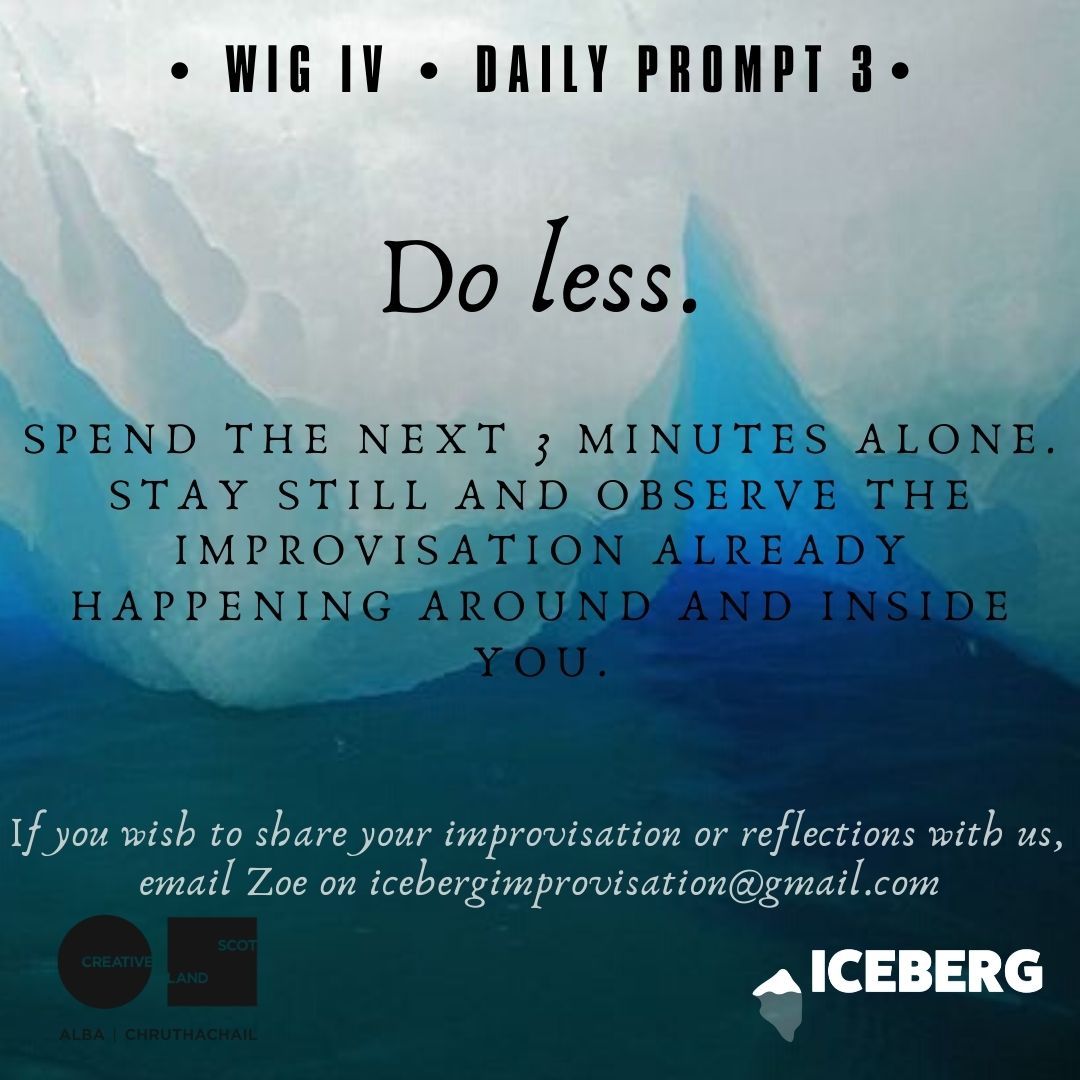 Daily Improvisation prompts for WIG IV